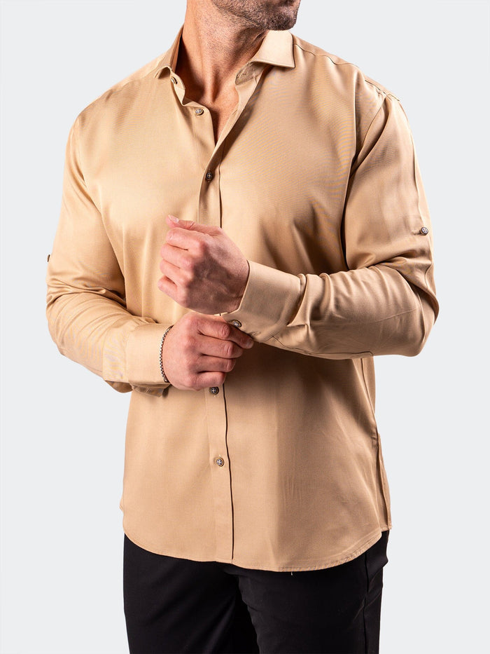 Maceoo Stretch Shirt | Berlin Resistance0180 Brown