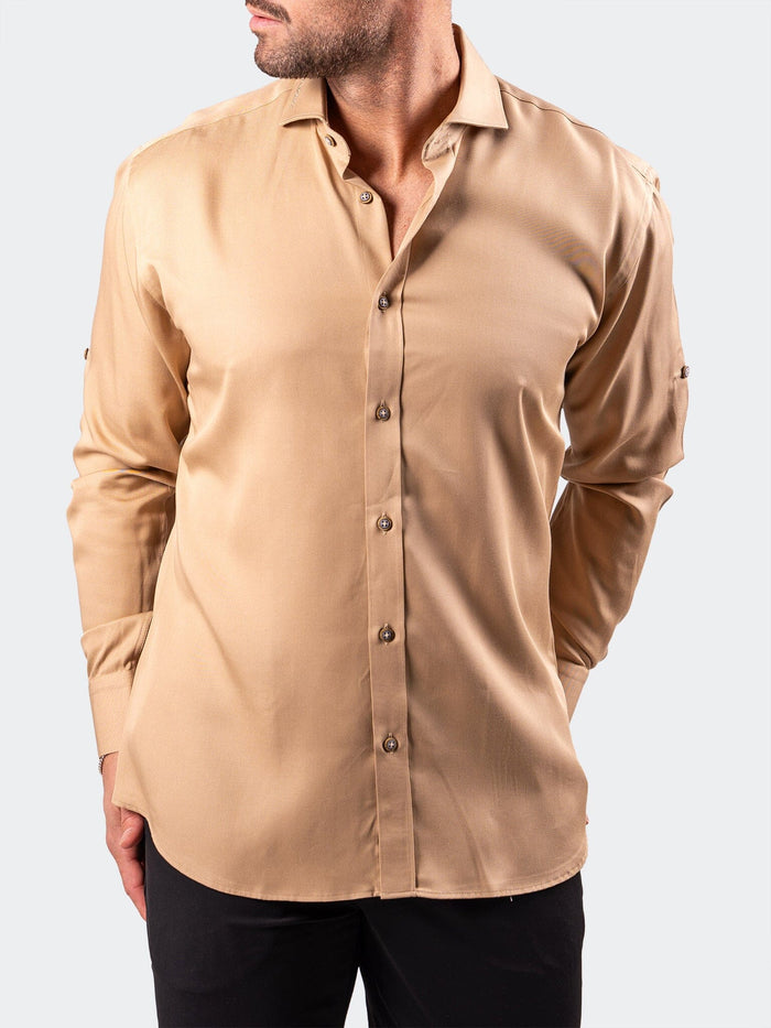 Maceoo Stretch Shirt | Berlin Resistance0180 Brown