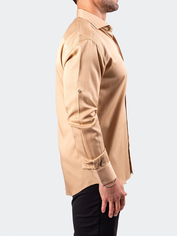 Maceoo Stretch Shirt | Berlin Resistance0180 Brown