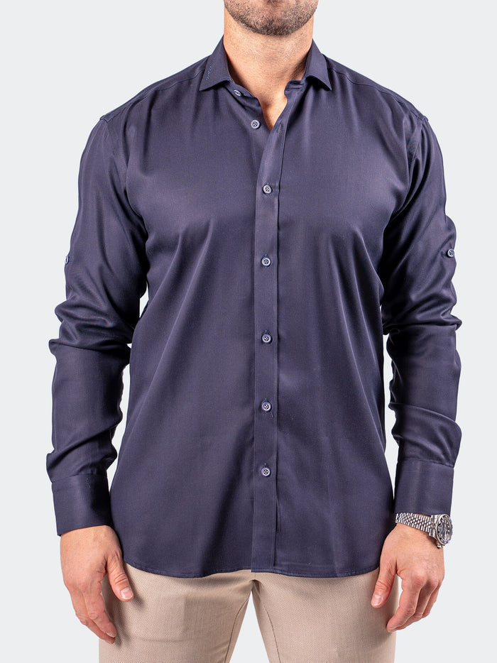 Maceoo Stretch Shirt | Berlin Resistance0183 Blue