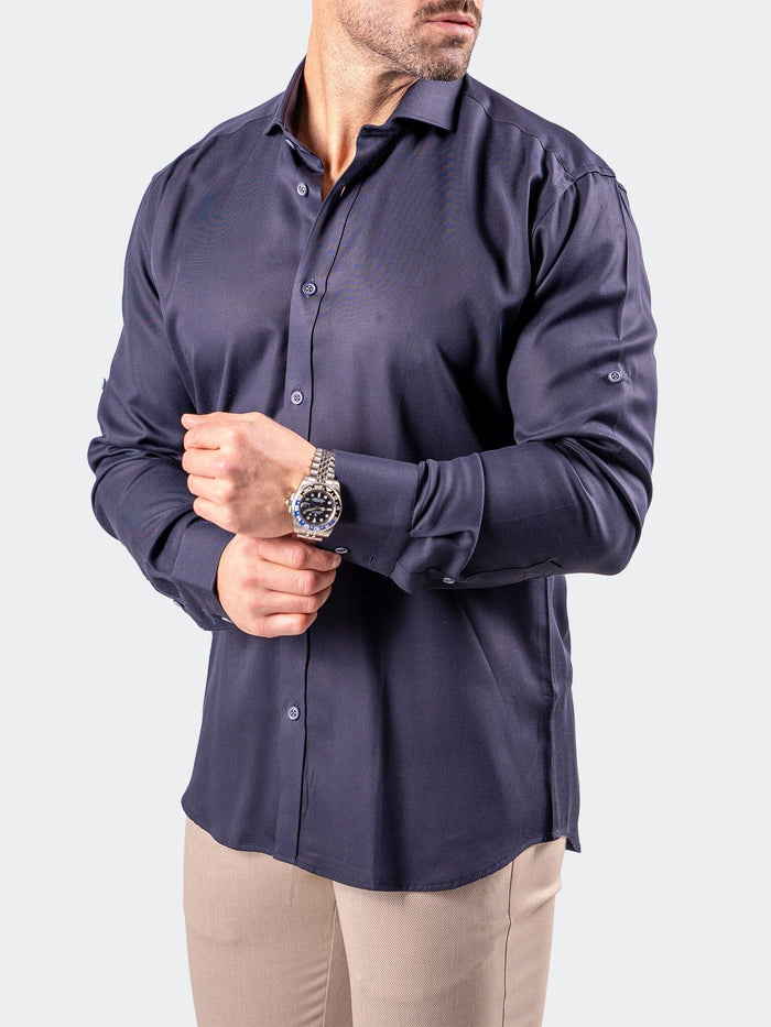 Maceoo Stretch Shirt | Berlin Resistance0183 Blue