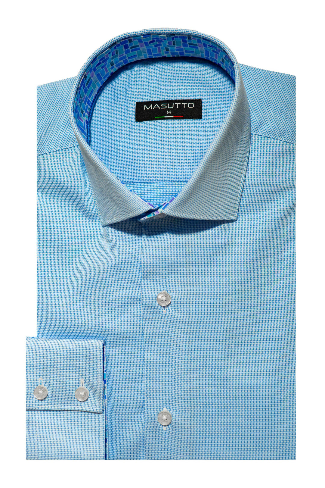 Masutto Shirt | CAPRI-55 SLEEVE BUTTON DOWN SHIRT