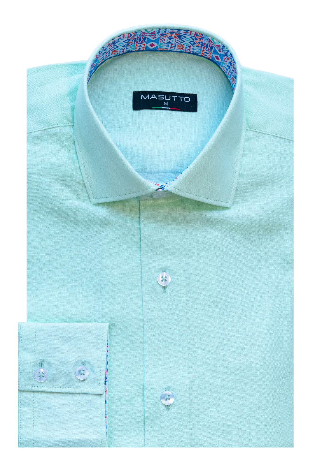 Masutto Shirt | DELLA-38 LONG SLEEVE BUTTON DOWN SHIRT