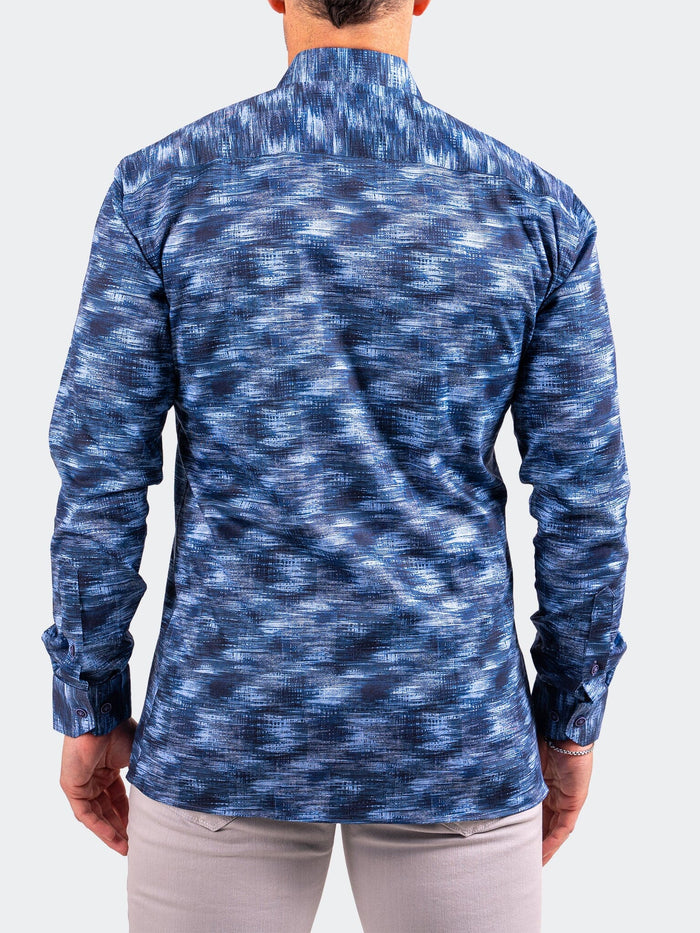 Maceoo Stretch Shirt | Denim Resistance0328 Blue