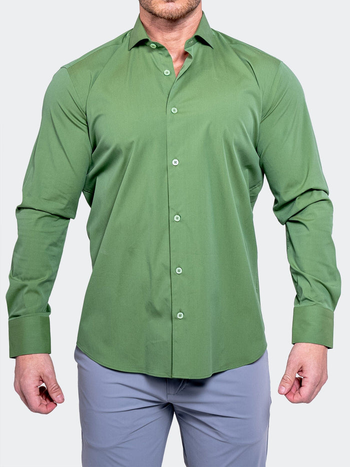 Maceoo Stretch Shirt | Einstein AristocratLuxeStretch Green