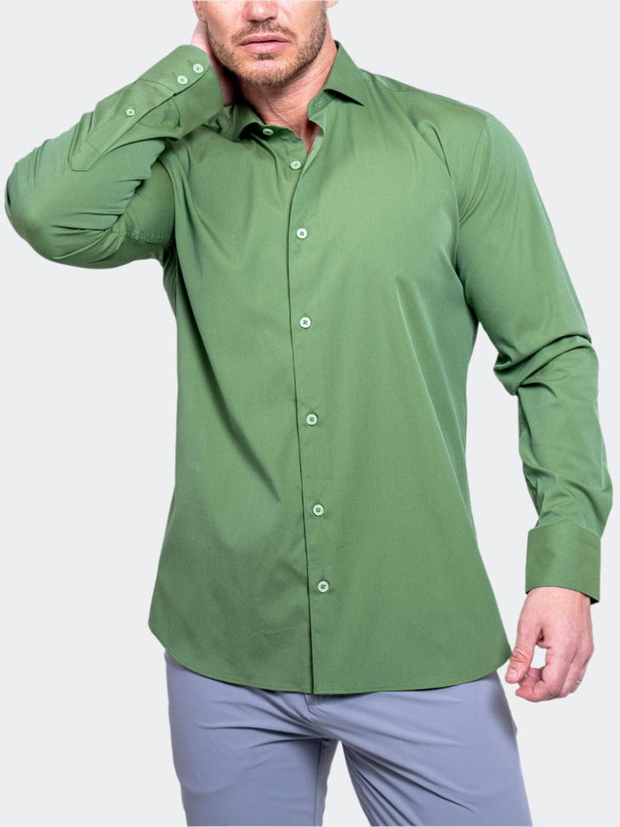 Maceoo Stretch Shirt | Einstein AristocratLuxeStretch Green