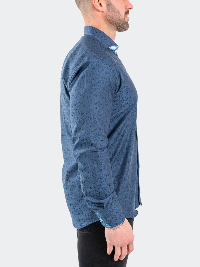 Maceoo Stretch Shirt | Einstein JacqFoxtrot Navy