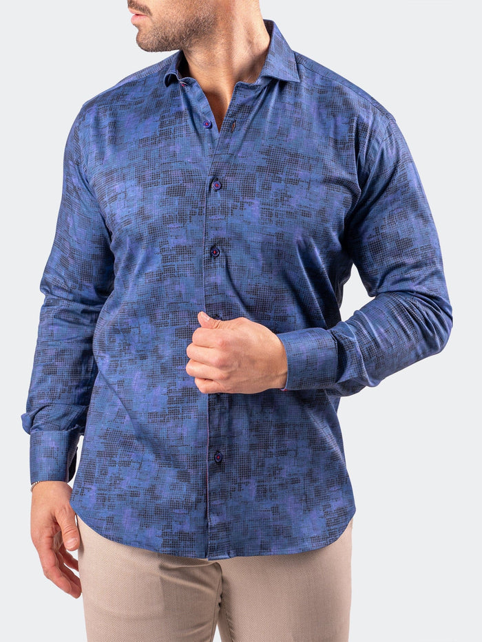 Maceoo Stretch Shirt | Einstein Resistance0327 Blue