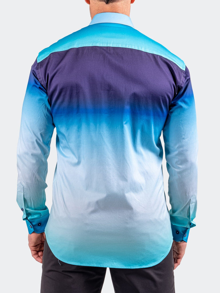Maceoo Stretch Shirt | Fibonacci Resistance0310 Blue