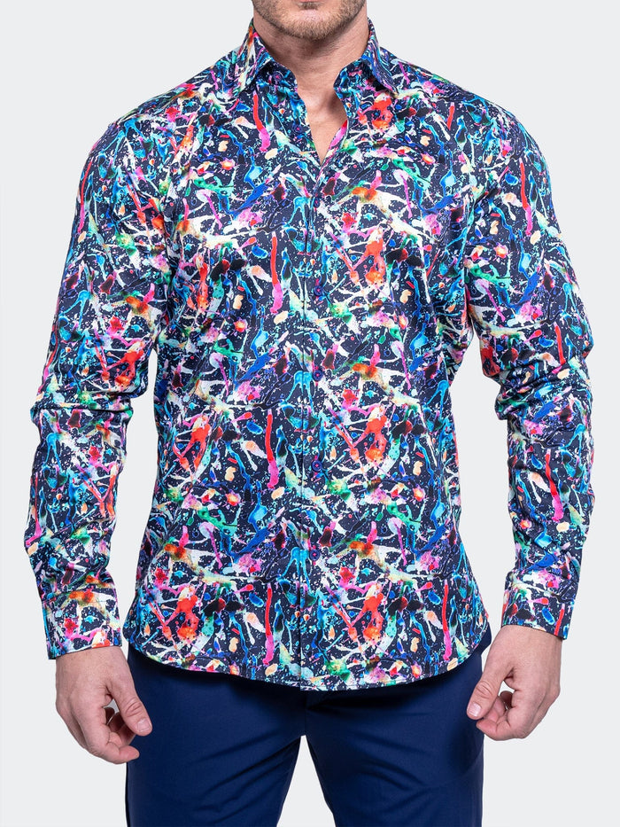 Maceoo Stretch Shirt | Fibonacci Resistance0320 Black