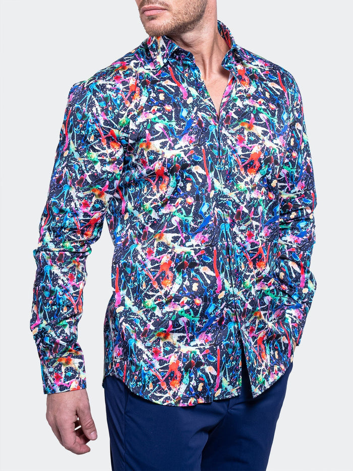 Maceoo Stretch Shirt | Fibonacci Resistance0320 Black