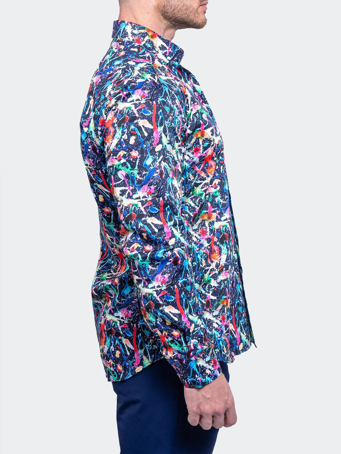 Maceoo Stretch Shirt | Fibonacci Resistance0320 Black