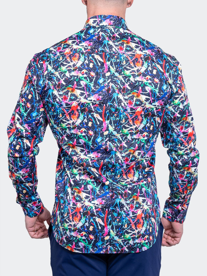 Maceoo Stretch Shirt | Fibonacci Resistance0320 Black