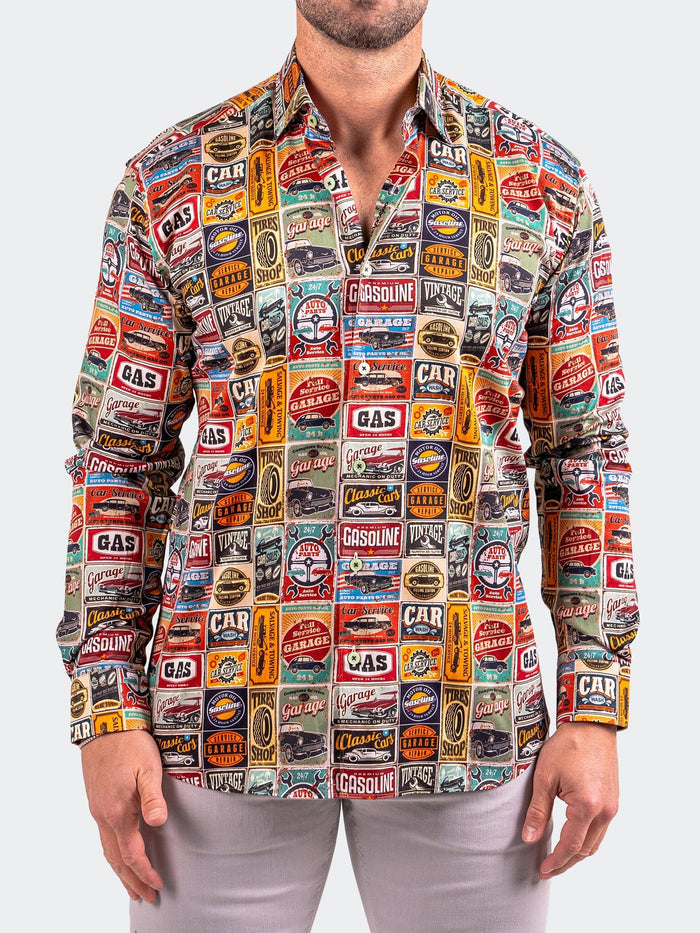 Maceoo Stretch Shirt | Fibonacci Resistance0349 Multi