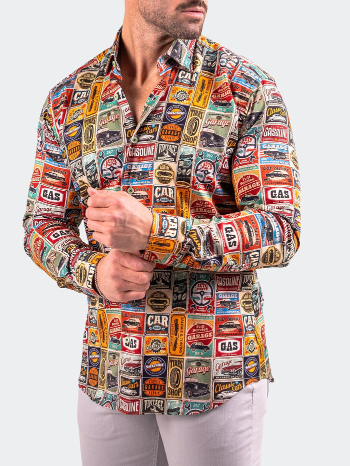 Maceoo Stretch Shirt | Fibonacci Resistance0349 Multi