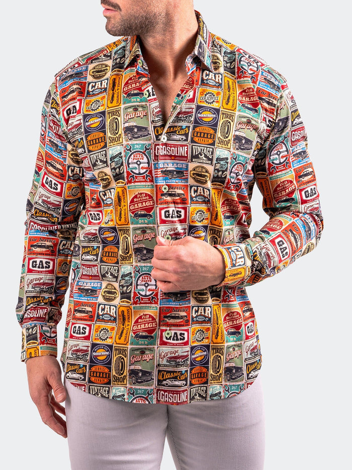 Maceoo Stretch Shirt | Fibonacci Resistance0349 Multi