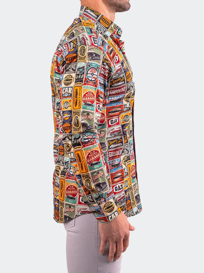 Maceoo Stretch Shirt | Fibonacci Resistance0349 Multi