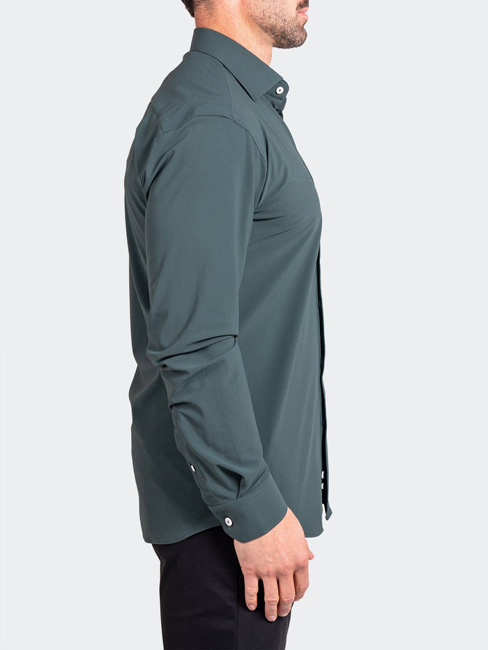Maceoo Shirt | Fibonacci Stretcheurodark Green