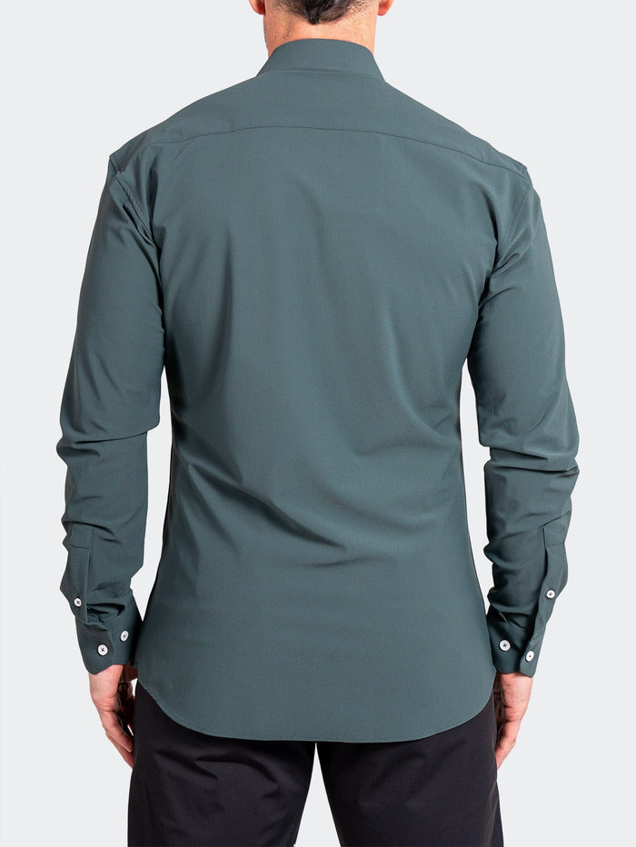 Maceoo Shirt | Fibonacci Stretcheurodark Green