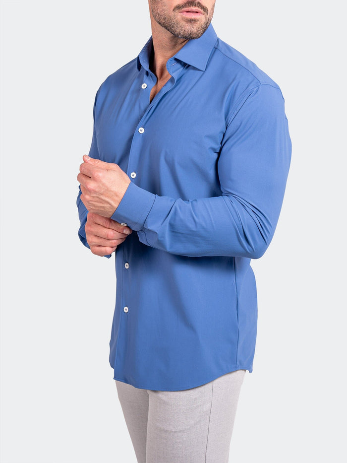 Maceoo Shirt | Fibonacci Stretcheuroyale Blue