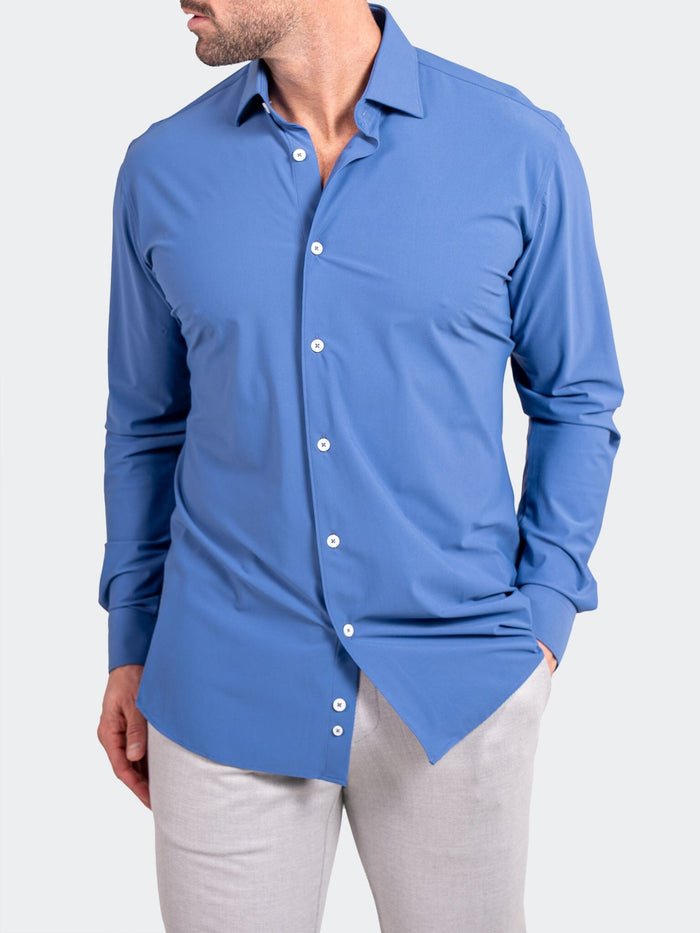 Maceoo Shirt | Fibonacci Stretcheuroyale Blue