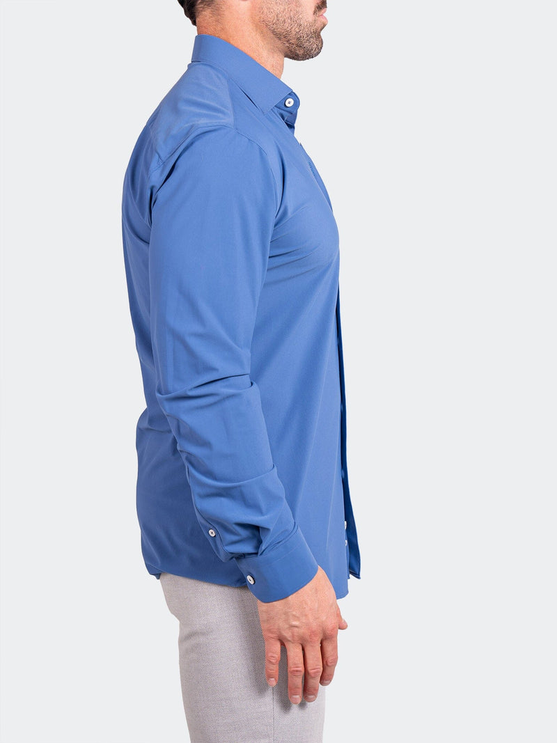 Maceoo Shirt | Fibonacci Stretcheuroyale Blue