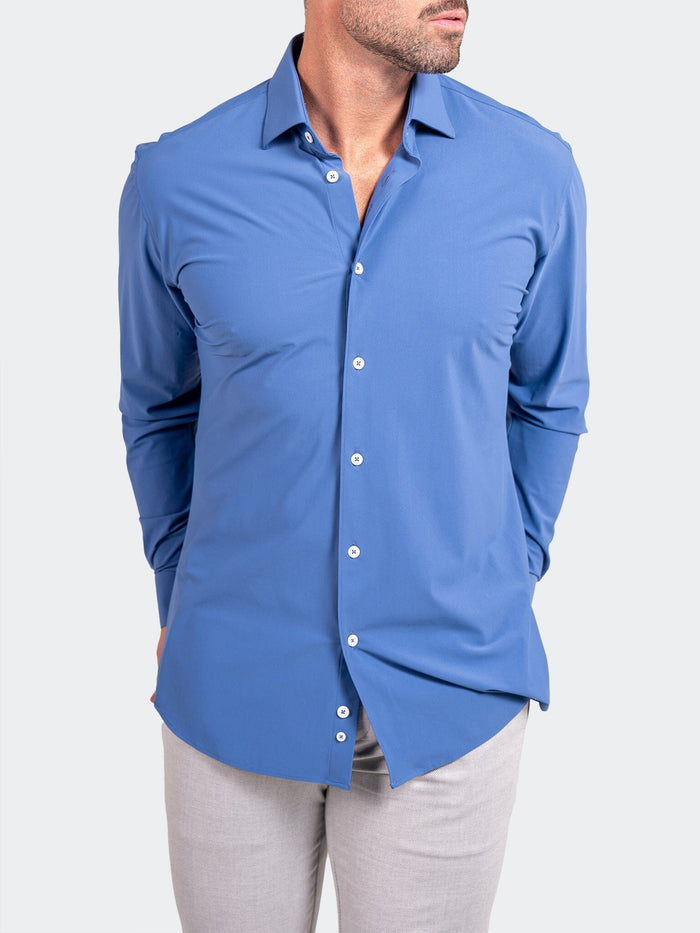 Maceoo Shirt | Fibonacci Stretcheuroyale Blue