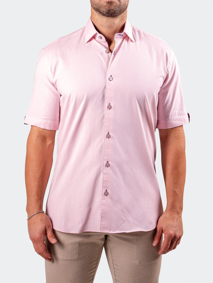 dusty pink dress shirt men Men's Solid Dusty Pink Casual Shirt  DENNIS LINGO