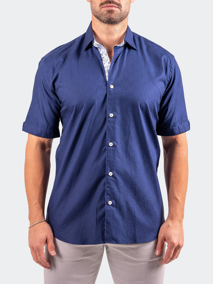 Maceoo Short-Sleeve Shirt | Galileo Resistance0143 Blue