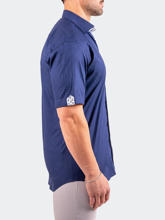 Maceoo Short-Sleeve Shirt | Galileo Resistance0143 Blue