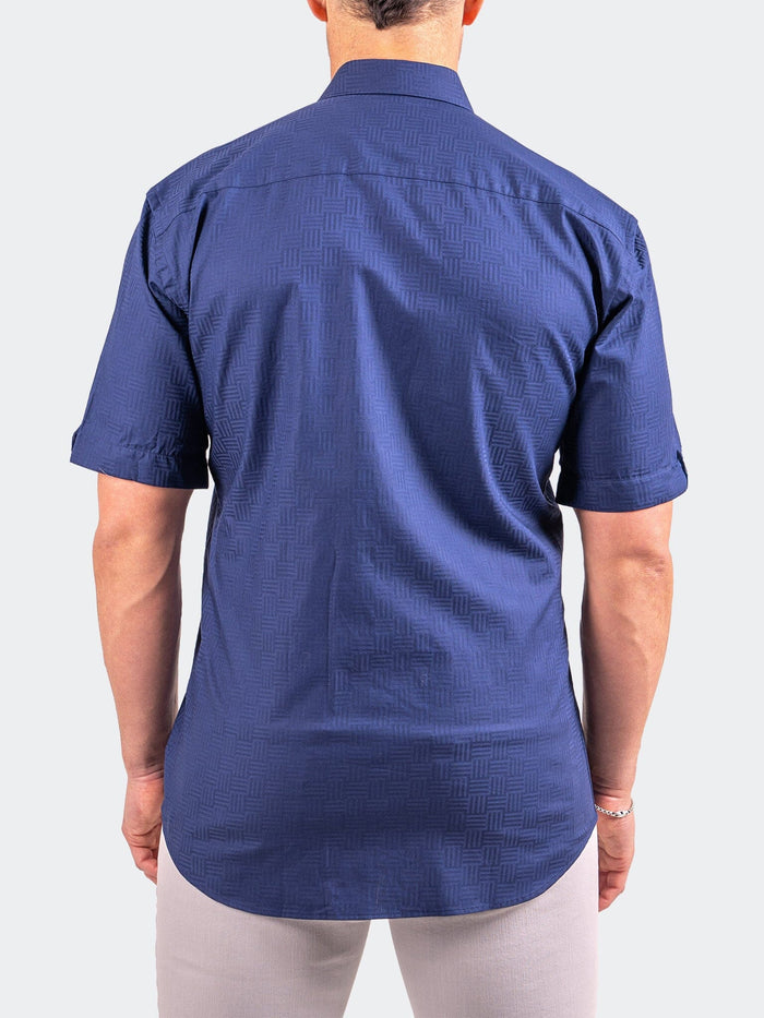 Maceoo Short-Sleeve Shirt | Galileo Resistance0143 Blue