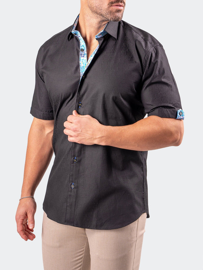 Maceoo Short-Sleeve Shirt | Galileo Resistance0144 Black