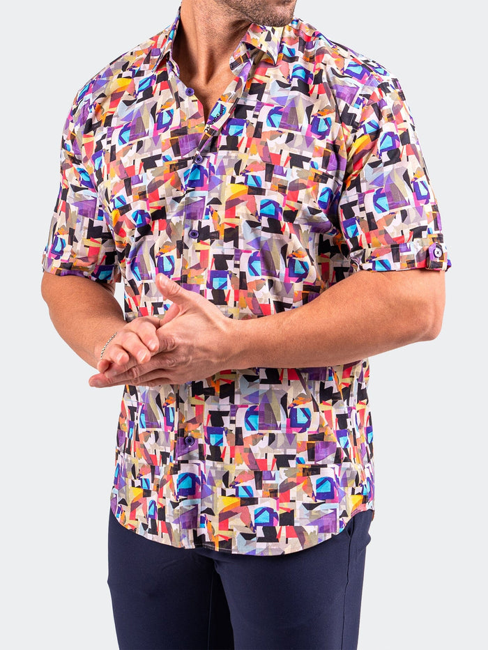 Maceoo Short-Sleeve Shirt | Galileo Resistance0307 White