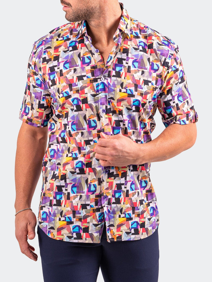 Maceoo Short-Sleeve Shirt | Galileo Resistance0307 White