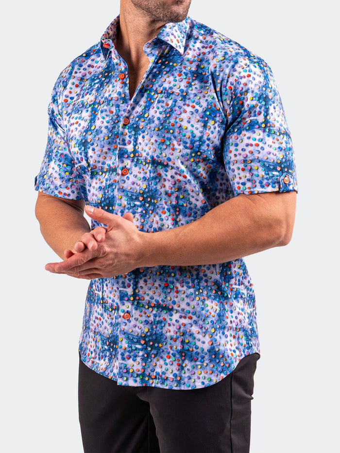 Maceoo Short-Sleeve Shirt | Galileo Resistance0330 Blue