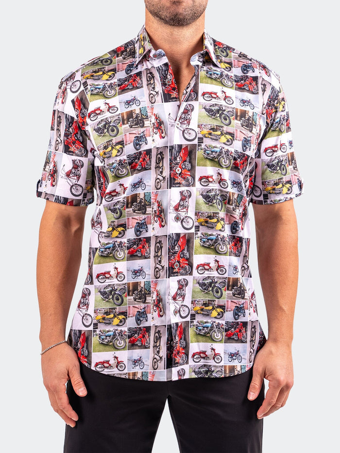 Maceoo Short-Sleeve Shirt | Galileo Resistance0340 White