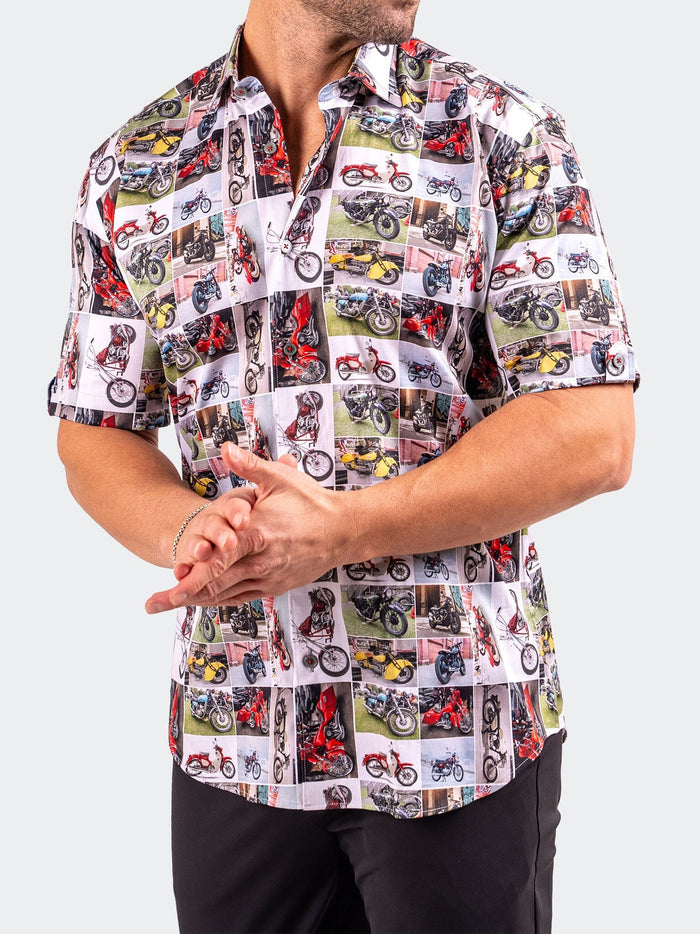 Maceoo Short-Sleeve Shirt | Galileo Resistance0340 White