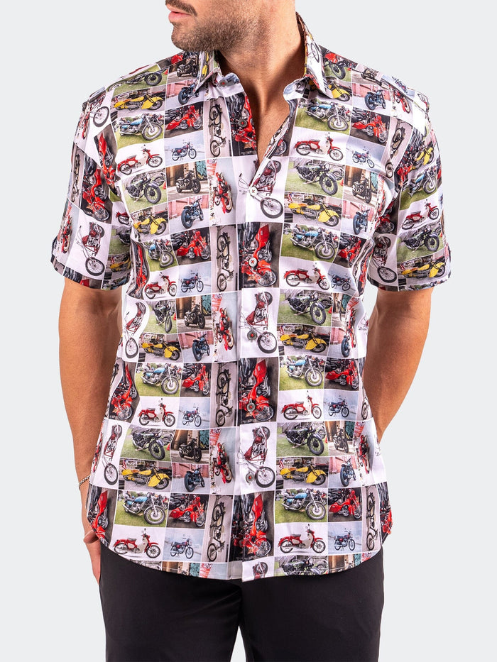 Maceoo Short-Sleeve Shirt | Galileo Resistance0340 White