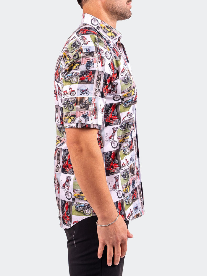 Maceoo Short-Sleeve Shirt | Galileo Resistance0340 White