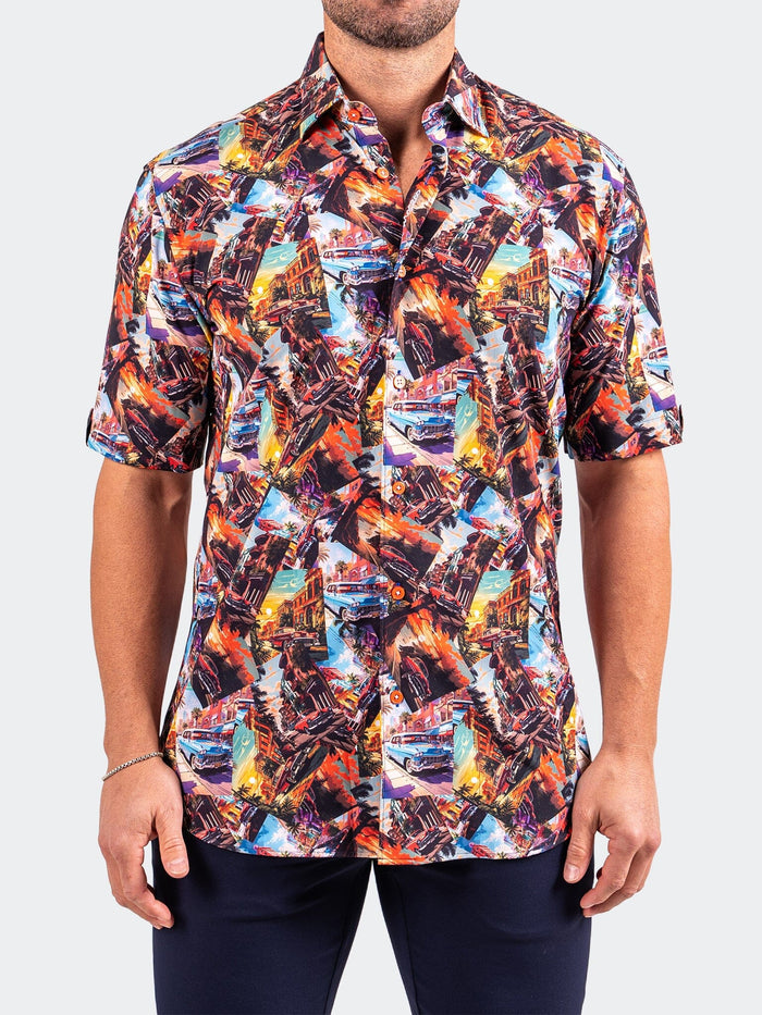 Maceoo Short-Sleeve Shirt | Galileo Resistance0345 Black