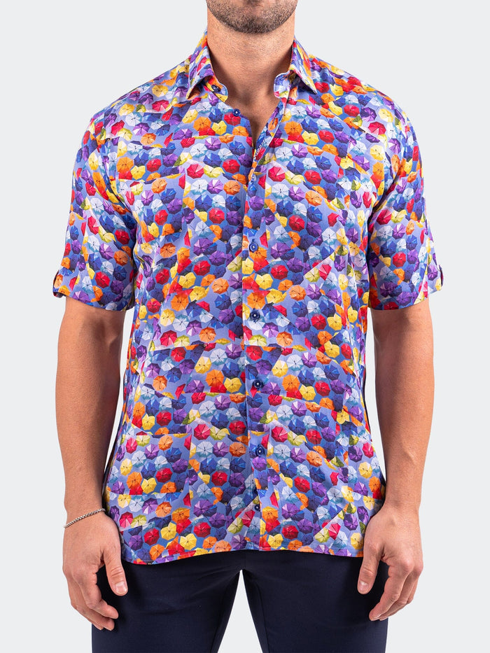 Maceoo Short-Sleeve Shirt | Galileo Resistance0363 Blue