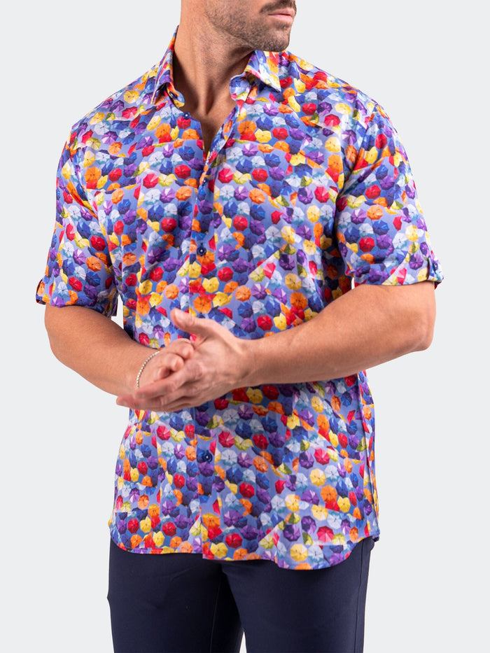 Maceoo Short-Sleeve Shirt | Galileo Resistance0363 Blue