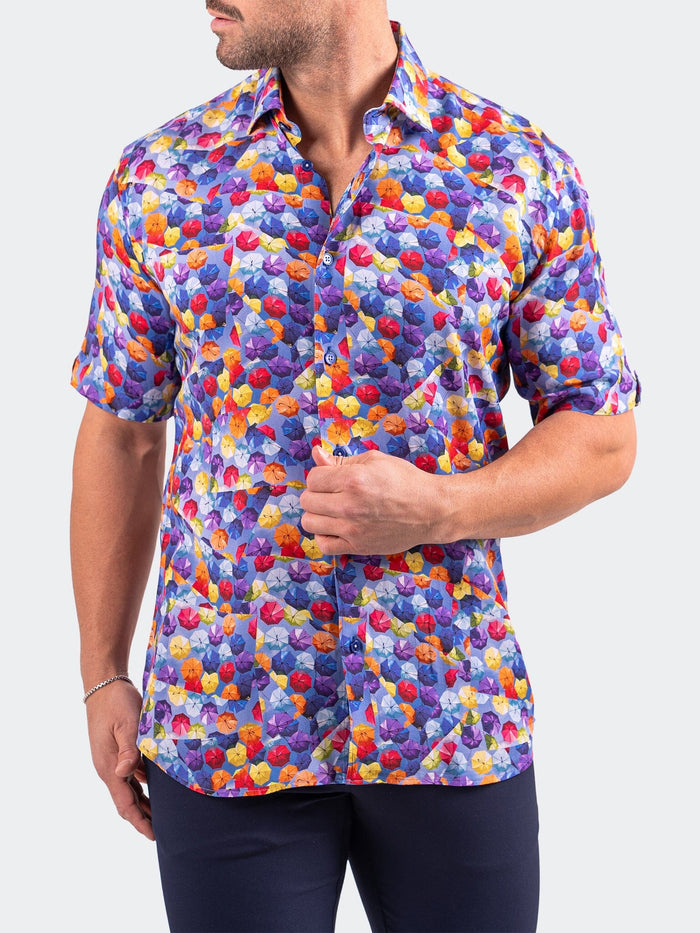 Maceoo Short-Sleeve Shirt | Galileo Resistance0363 Blue