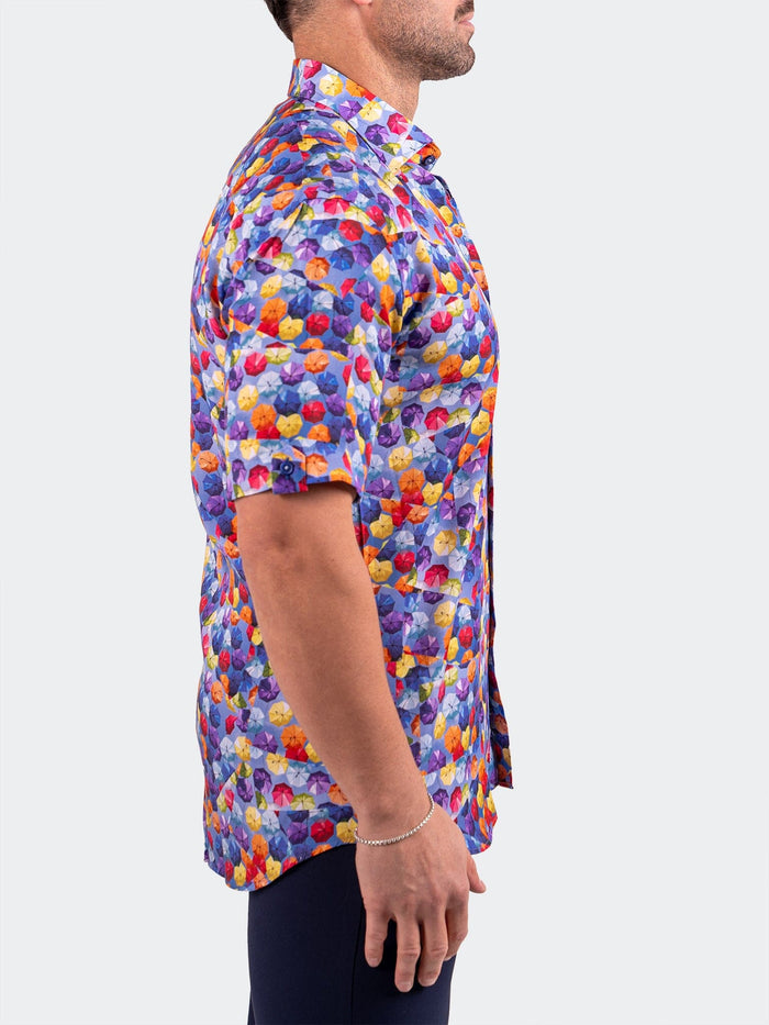 Maceoo Short-Sleeve Shirt | Galileo Resistance0363 Blue