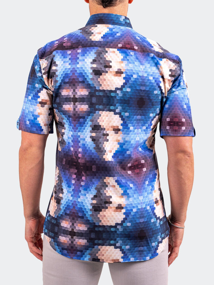 Maceoo Short-Sleeve Shirt | Galileo Resistance2201 Blue