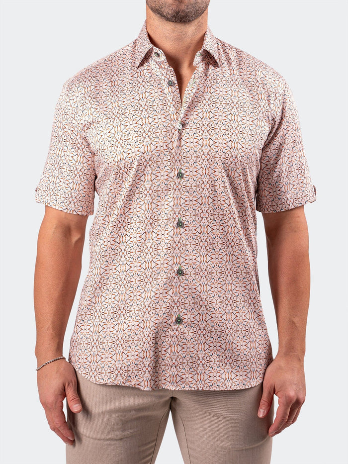 Maceoo Short-Sleeve Shirt | Galileo Resistance2202 Brown