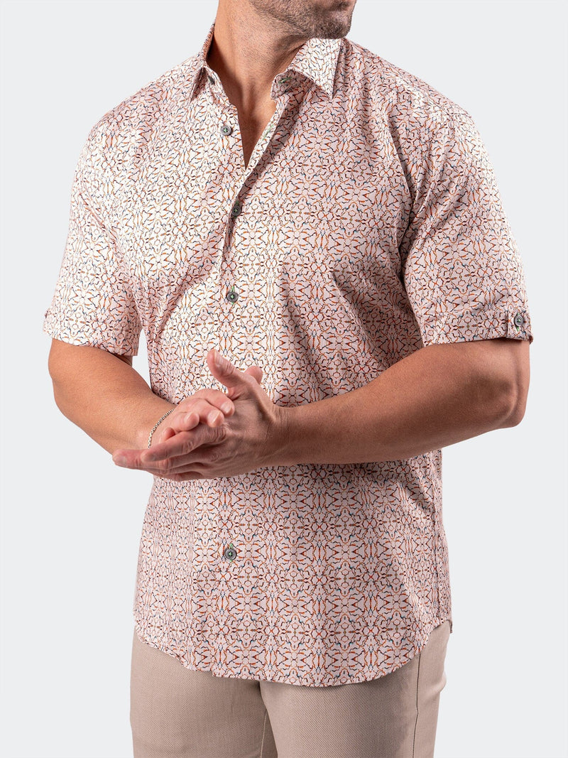 Maceoo Short-Sleeve Shirt | Galileo Resistance2202 Brown