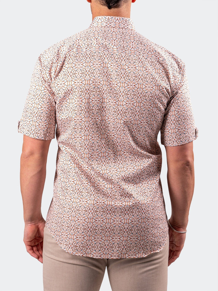 Maceoo Short-Sleeve Shirt | Galileo Resistance2202 Brown