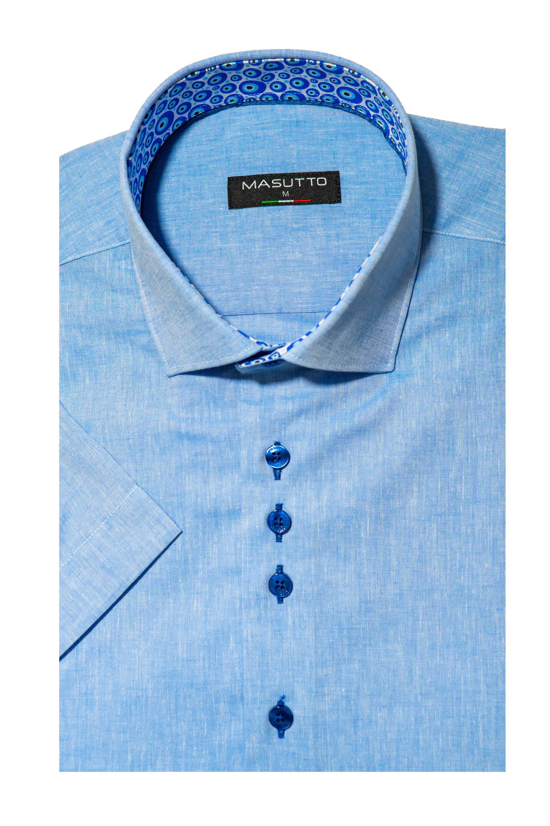 Masutto Short-Sleeve Shirt | LAZIO-02 SLEEVE BUTTON DOWN SHIRT
