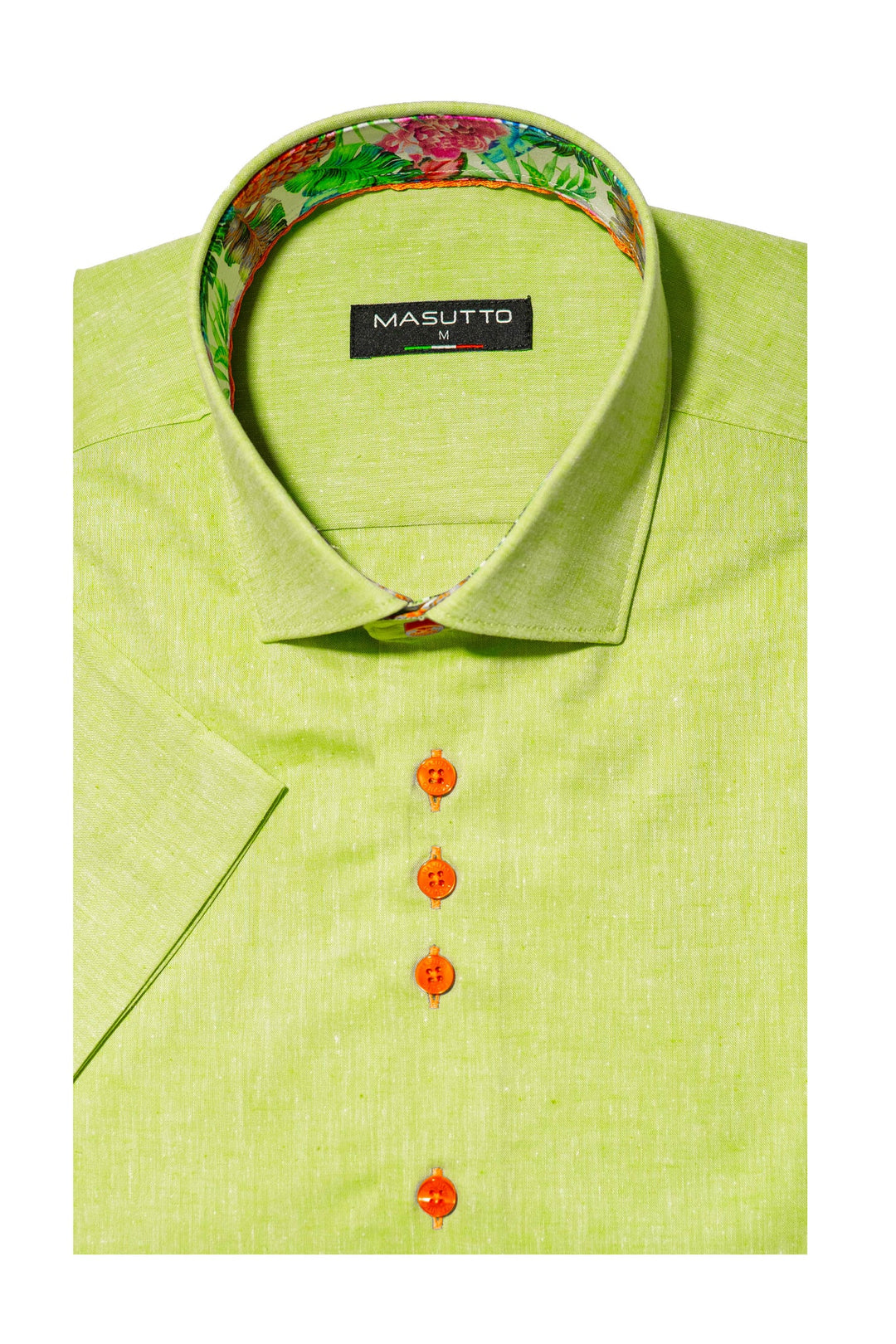 Masutto Short-Sleeve Shirt | LAZIO-03 SLEEVE BUTTON DOWN SHIRT